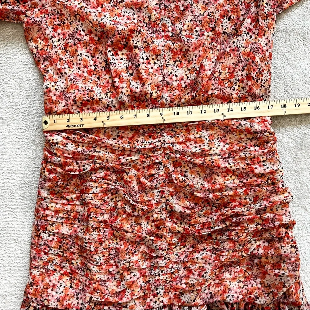 EVER NEW NWT Kylie Ruched Mini Dress Floral Romantic Dainty Feminine Pretty - Picture 6 of 9